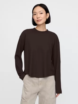 Överdimensionerad våffel T-shirt