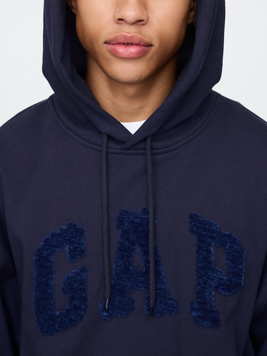 Oversized Chenille Logo Hoodie Oversized Chenille Logo Hoodie