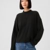 Oversized Mockneck Waffle T-shirt