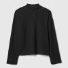 Oversized Mockneck Waffle T-shirt