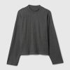 Oversized Mockneck Waffle T-shirt