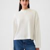 Oversized Mockneck Waffle T-shirt