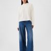 Oversized Mockneck Waffle T-shirt
