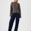 Oversized Mockneck Waffle T-shirt