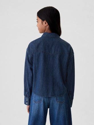 Oversized jeansskjorta för barn