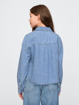 Oversized jeansskjorta för barn