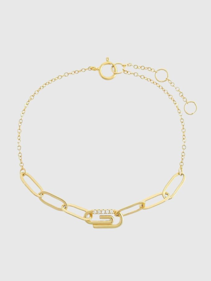 Pave Säkerhetsnål Gem Armband