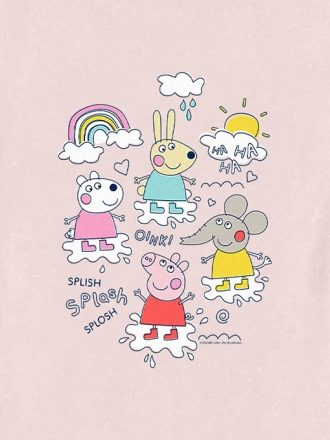 Peppa Pig Puddle Jump grafisk t-shirt för småbarn