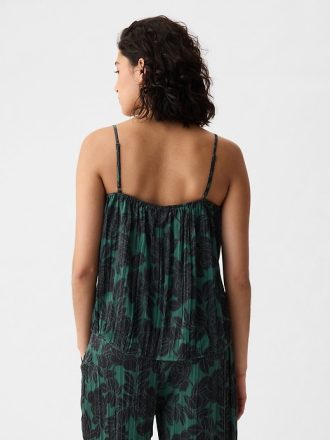 Plisserad Satin Cami