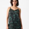 Plisserad Satin Cami