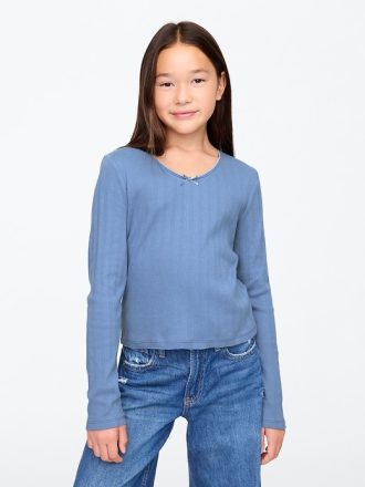 Pointelle T-shirt för barn