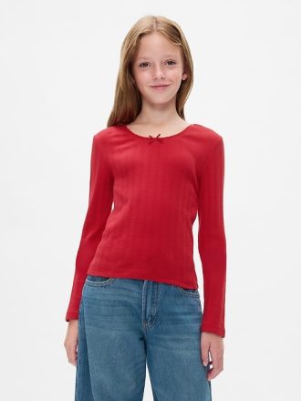 Pointelle T-shirt för barn