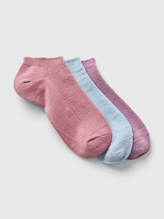 Pointelle ankelstrumpor (3-pack)