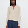 Pointelle cardigan