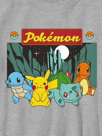 Pokemon Gen 1 grupp grafisk t-shirt för barn