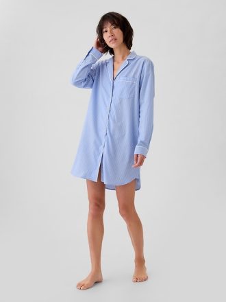 Poplin PJ Skjortklänning