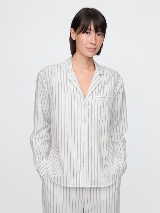 Poplin PJ skjorta