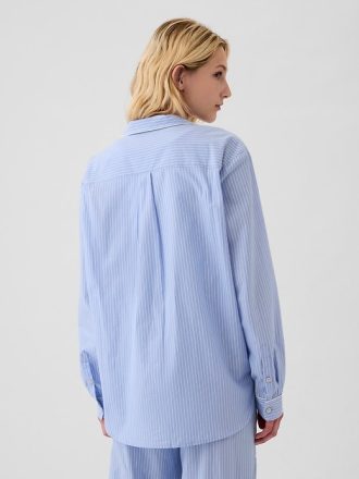 Poplin PJ skjorta