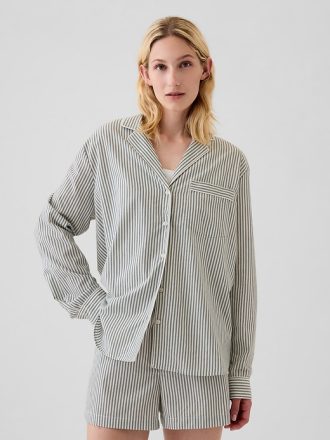 Poplin PJ skjorta