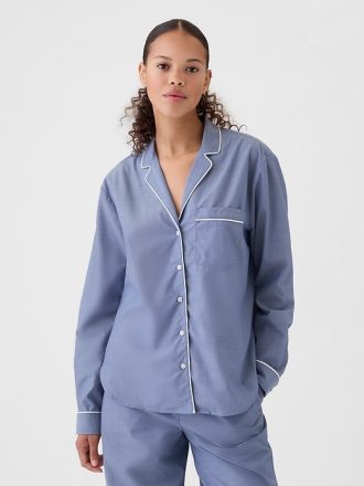 Poplin PJ skjorta