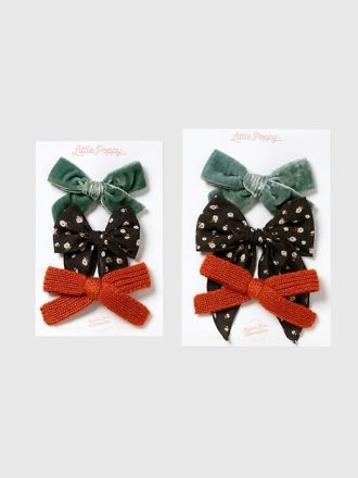 Posy Bow Clip Set