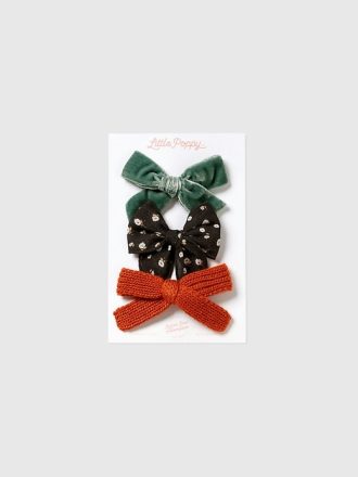 Posy Bow Clip Set