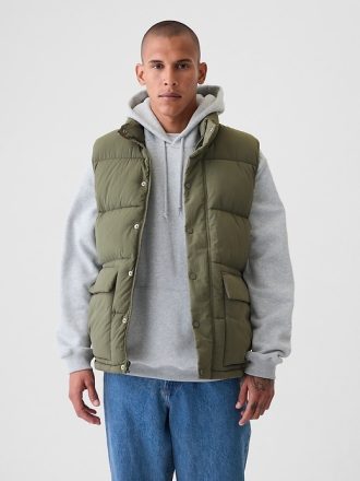 Pufferväst av återvunnen nylon