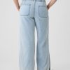 Pull-On byxor i denim med vida ben Pull-On byxor i denim med vida ben