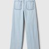 Pull-On byxor i denim med vida ben Pull-On byxor i denim med vida ben