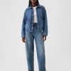 Quiltad jeansskjortajacka