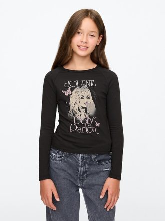 Raglan grafisk T-shirt för barn
