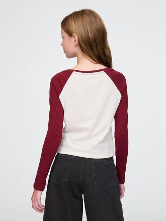 Raglan grafisk T-shirt för barn