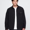 Railroad Stripe Denim Overshirt