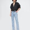 Raka jeans från högt 90-tal