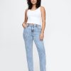 Raka jeans från högt 90-tal