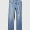 Raka jeans från högt 90-tal