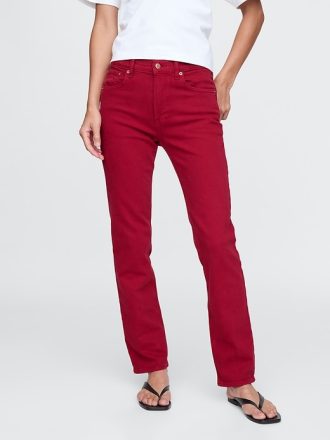 Raka jeans från högt 90-tal
