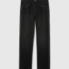 Raka jeans med dubbar från 90-talet