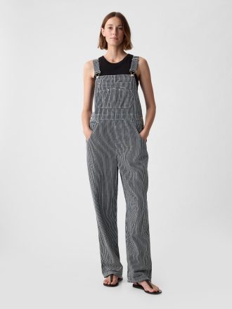 Randig lös overall