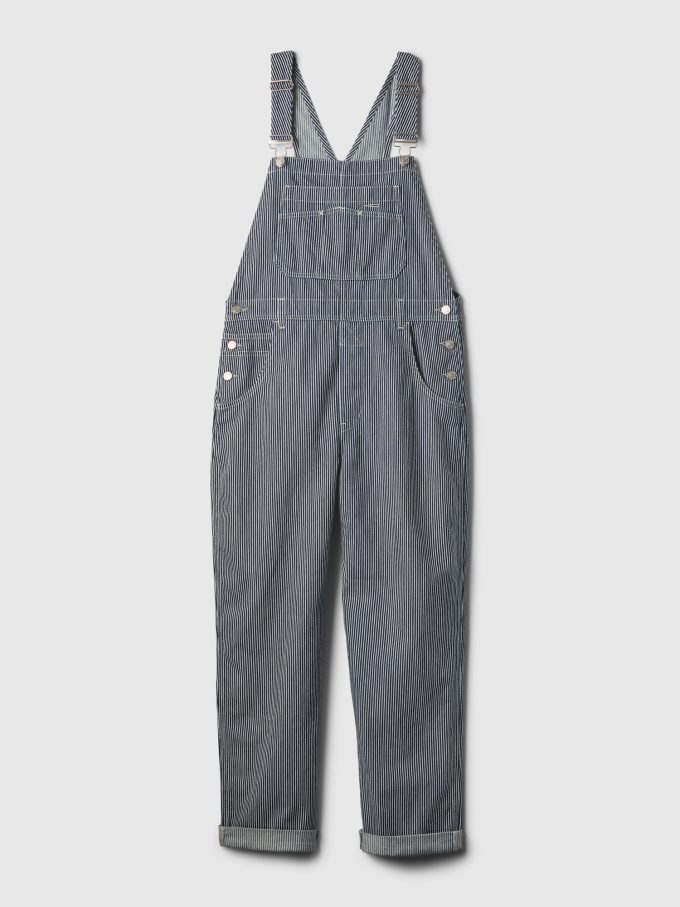 Randig lös overall