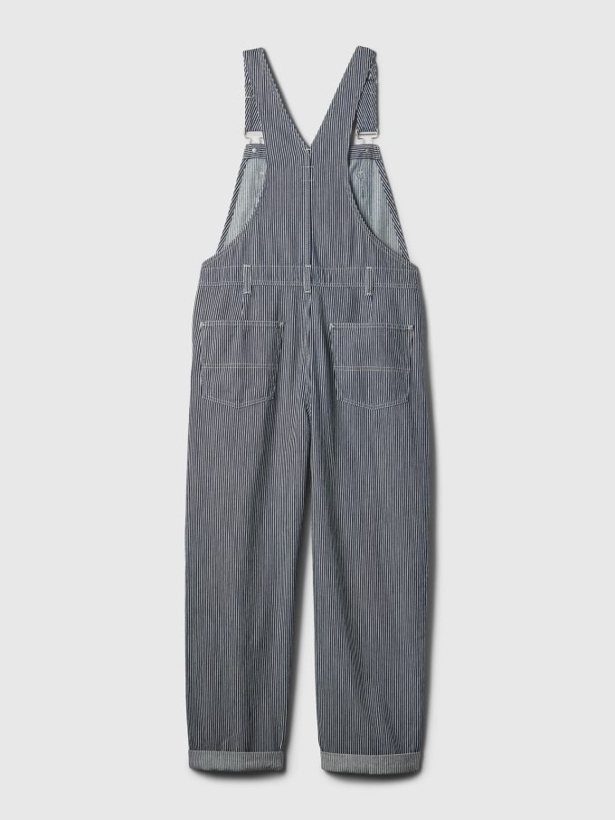 Randig lös overall