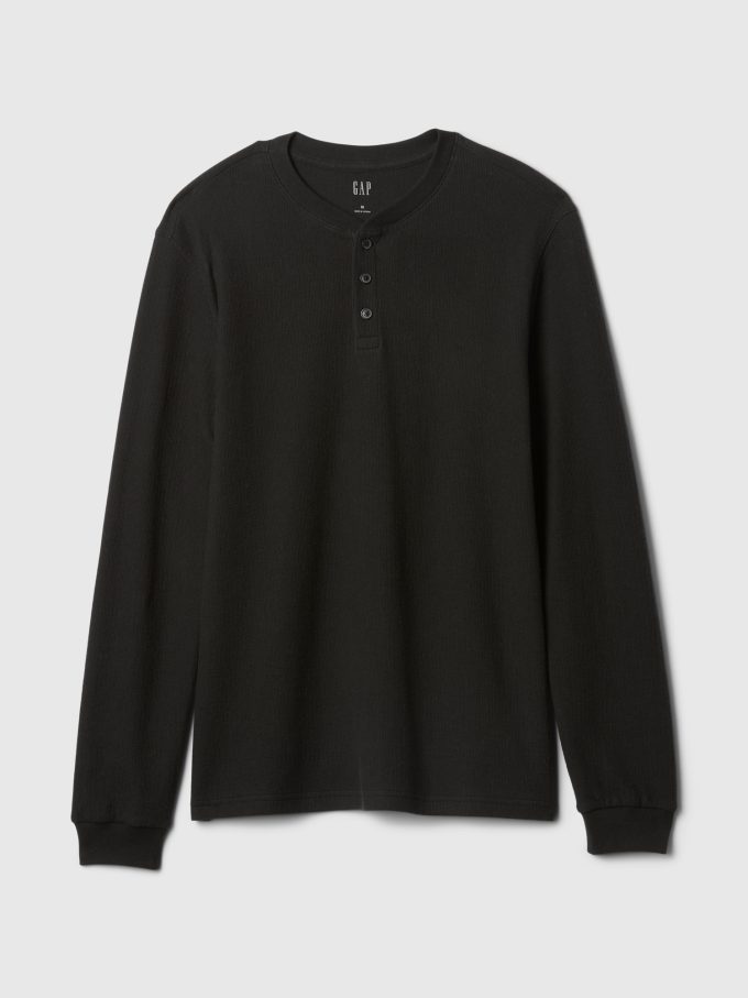 Rib Henley PJ skjorta