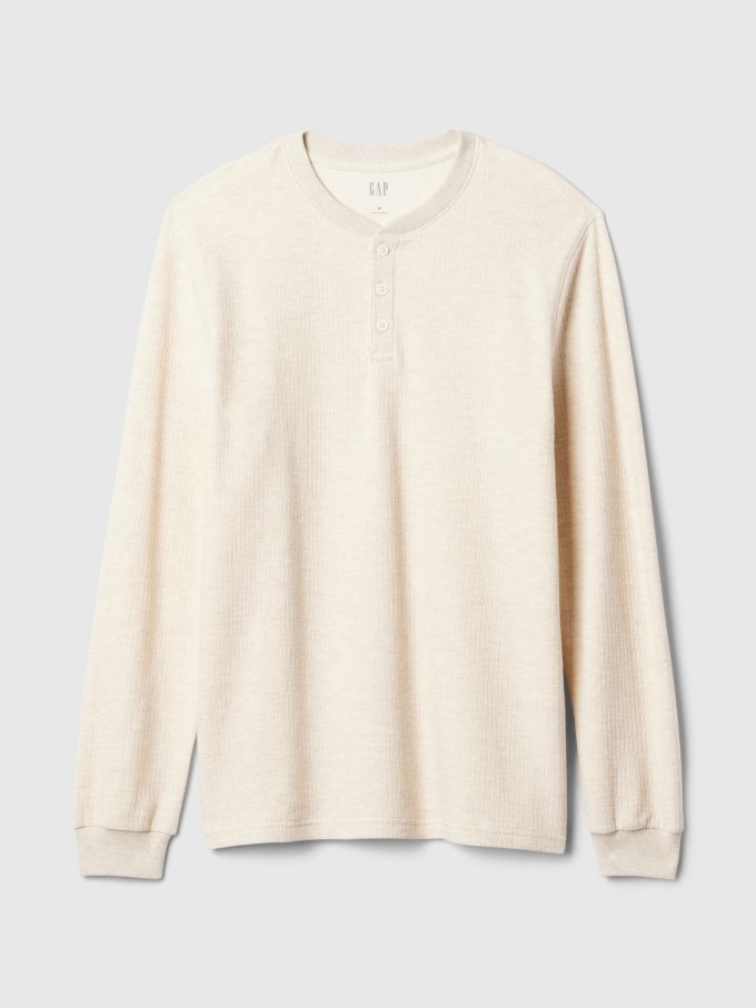 Rib Henley PJ skjorta
