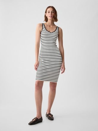 Rib midi tankklänning