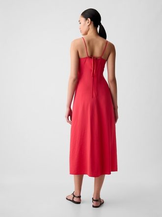 Ruched Slip midiklänning