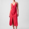 Ruched Slip midiklänning
