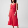 Ruched Slip midiklänning