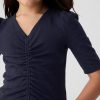 Ruched skjorta med ribba för barn