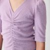 Ruched skjorta med ribba för barn