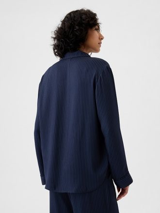 Satin PJ skjorta